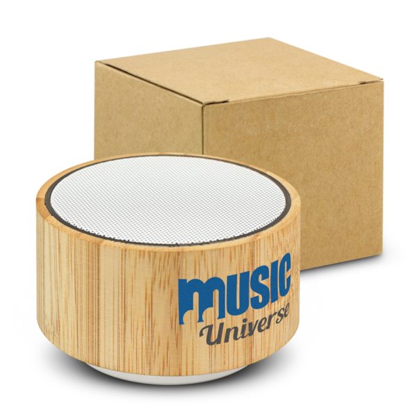 Bamboo Bluetooth Speaker with Logo Print