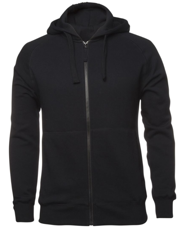 Zip Hoodie with Embroidered Logo